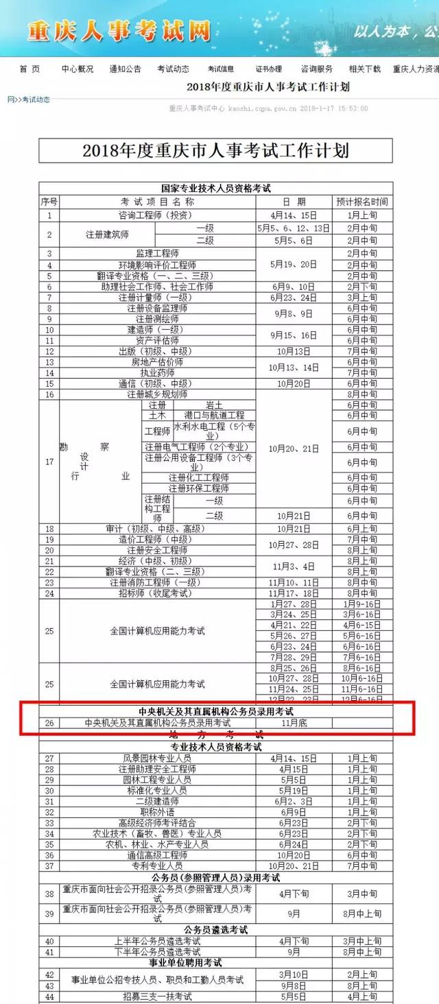 2019年公務(wù)員國(guó)考 各省公務(wù)員考試報(bào)名時(shí)間安排